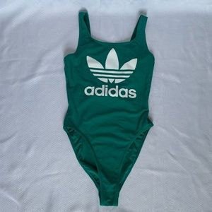 Adidas Green One Piece Swimsuit